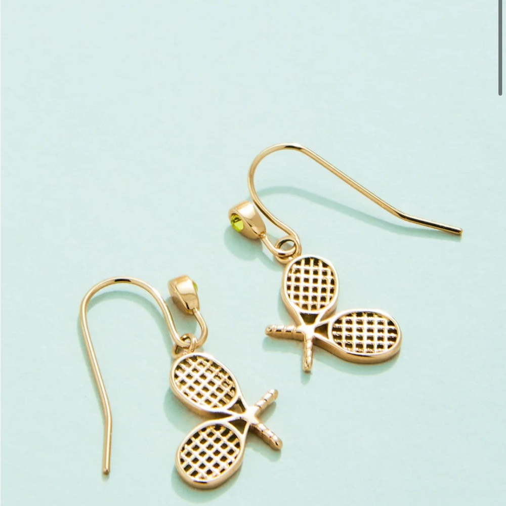 Spartina 449 Gold Racket Earrings